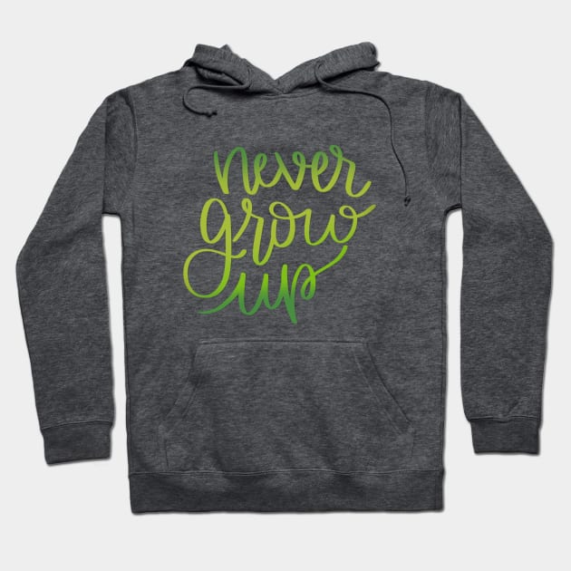 Never Grow Up Peter Pan Inspired Hoodie by janiejanedesign